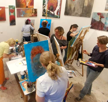 Erwachsenenkurs in der Kleinen Kunstschule