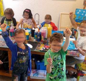 Kinderkurs in der Kleinen Kunstschule